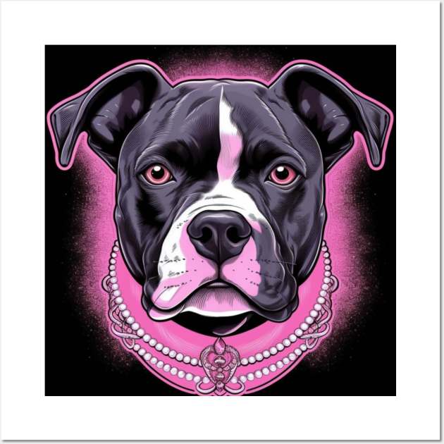 Staffy Wall Art by Enchanted Reverie